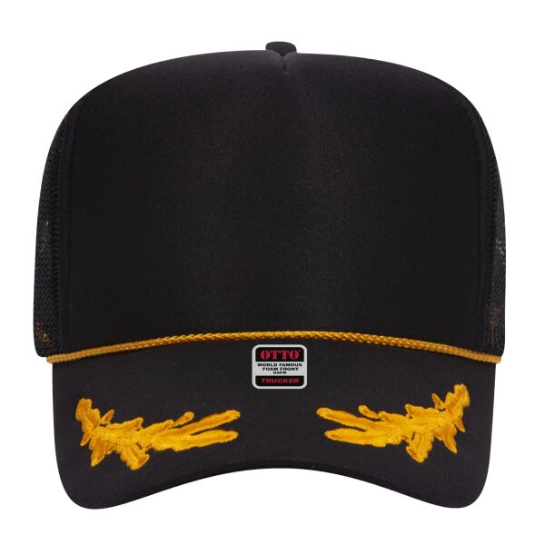 OTTO CAP 5 Panel High Crown Mesh Back Trucker Hat Thumbnail
