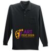 Long Sleeve Silk Touch Polo with Pocket Thumbnail